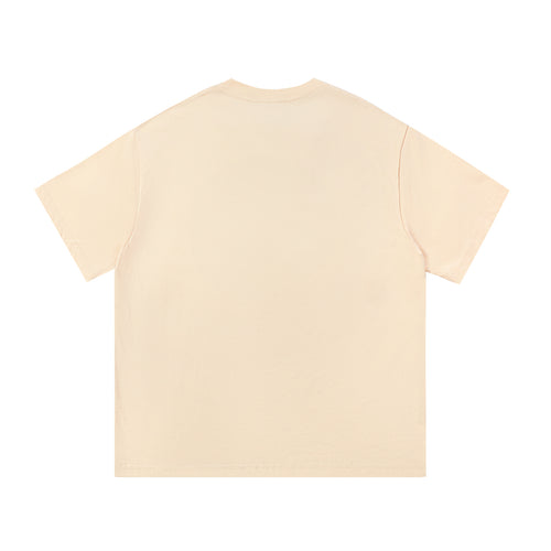 Apricot Watercolor Oversized Tee – 100% Cotton
